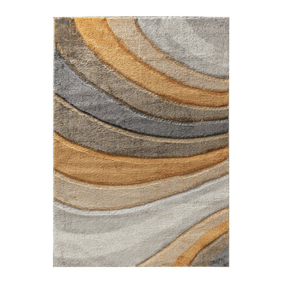 Afan Abstract Shag Area Rug