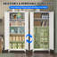 Armoire de rangement en métal avec portes et tablettes