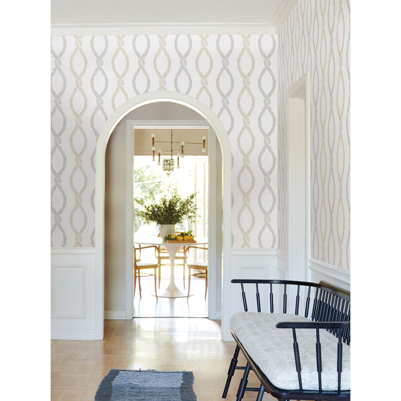 Papier peint Laureat Neutral Vine Trellis, Beige