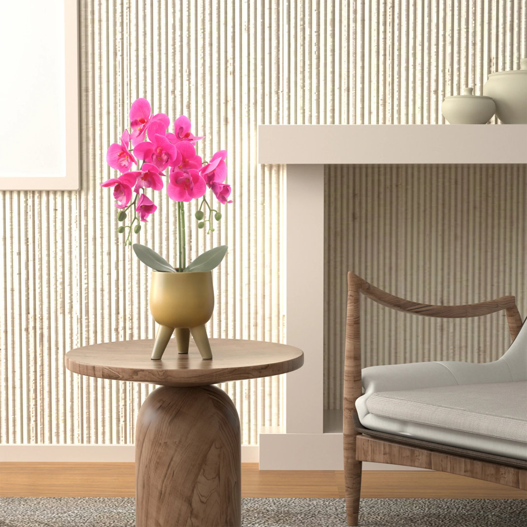 Pink Orchid in Copper Pot Primrue