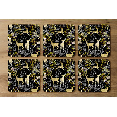 Square 6 Piece Coaster Set
