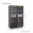 60.6'' Freestanding Glass Door Display Cabinet, Bookcase With 2 Storage Drawers, Pantry With Led Lighting And Adjustable Shelves, For Hallways, Kitchen, Livingroom & Office - Grey