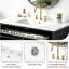 Ensemble de meuble-lavabo simple 36 po noir avec plateau en céramique-130620699-130620703