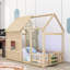 Lit simple en bois avec lumière DEL-140495984