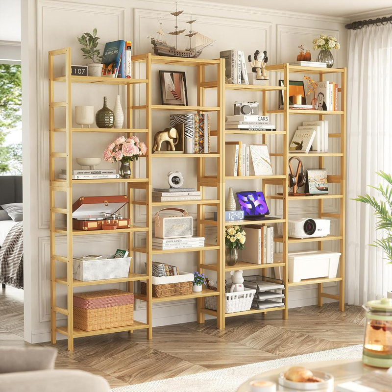 Bibliothèque double en bambou