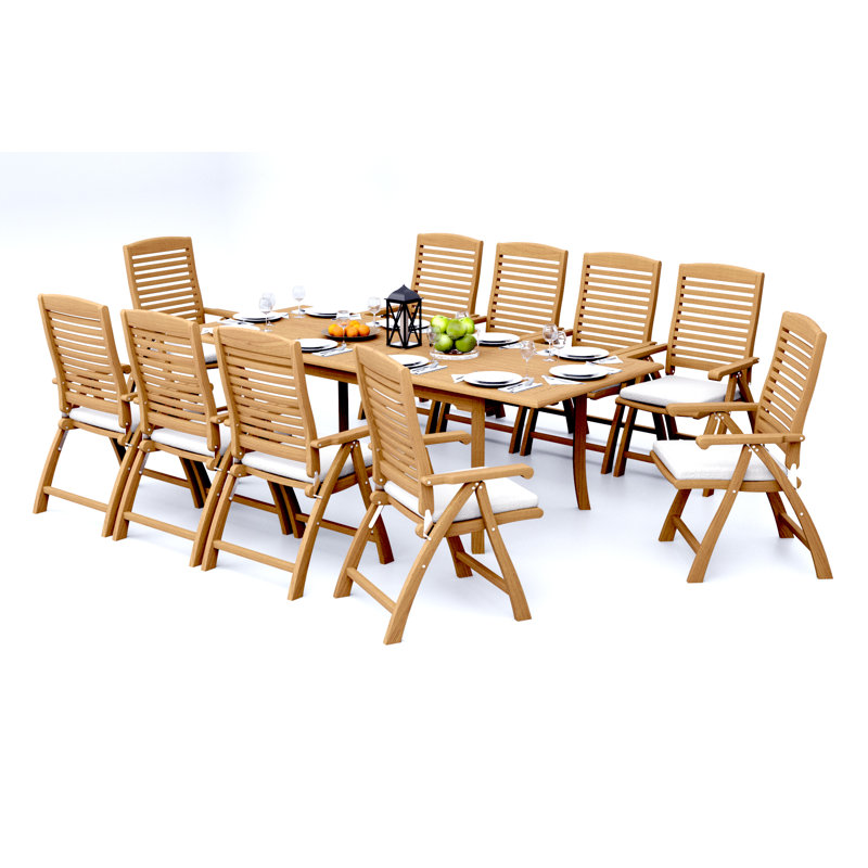 Ashley Outdoor - Piece Teak Dining Set, 10