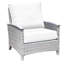 Bella Wicker Teak Outdoor Lounge Chair-1037614403-1037255464