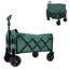 Chariot utilitaire extensible à deux couches en acier avec poche de rangement supplémentaire, vert