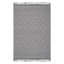 Tapis géométrique gris / blanc 5X7, métier à tisser et collection, teint, sans perte de poils, chic, pour chambre à coucher, tapis d'intérieur pour bureau à domicile 5X7, texture lisse, chambre de bébé, cuisine-salle à manger