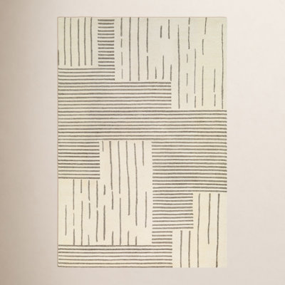 Roma Hand-Woven Striped Rug