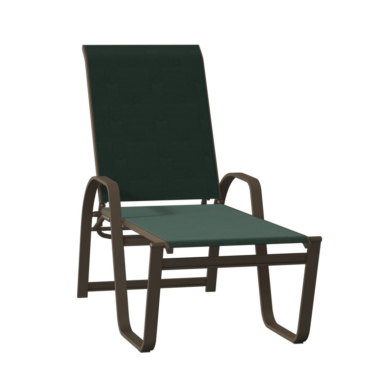 Holna Outdoor Rust-Resistant Metal Chaise Lounge