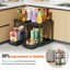 Rangement coulissant sous évier, ensemble de 2 tiroirs coulissants polyvalents pour armoires de cuisine et de salle de bain, installation sans outil, conception antidérapante
