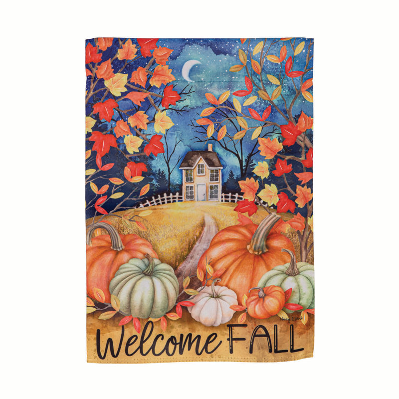 Drapeaux de jardin en suède «Alive in Fall»