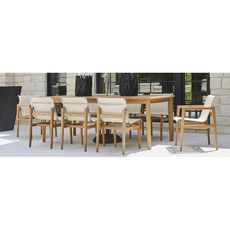 Coast Patio Dining Side Chair, Canvas Sling