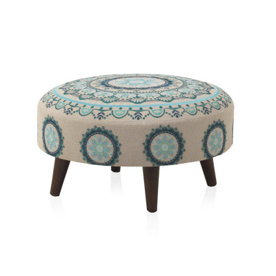 Caramie Solid Wood Accent Stool