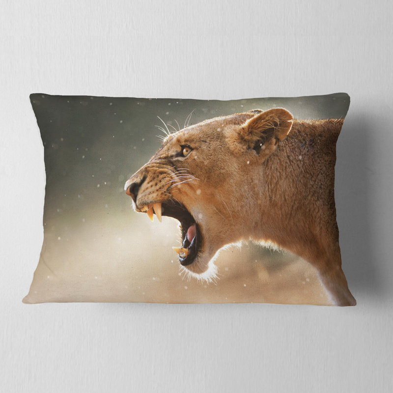 Coussin lombaire à dents dangereuses africain
