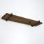 Tablette en bois massif avec rebord