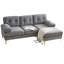 Canapés modulaires de 82,6 po de style canapé en L pour canapé-lit de 82,6 po-320701517
