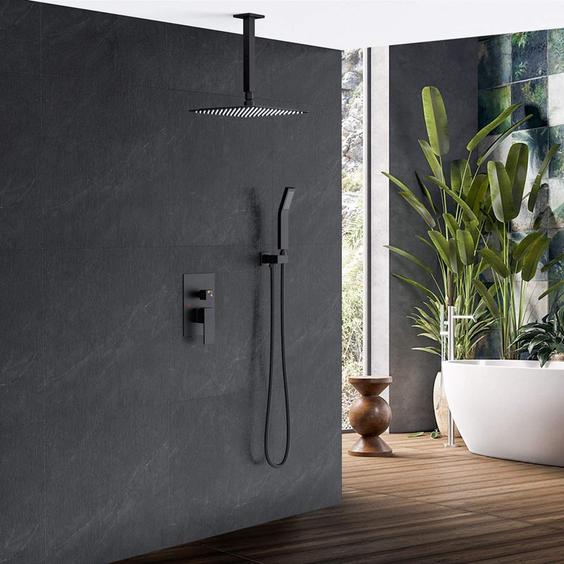 All-In-One Kit with Rough in-Valve, Matte Black