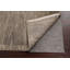 Tapis gris en laine noué à la main de conception unique 3 pi 3 po x 6 pi 3 po New Age