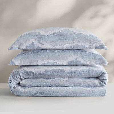3-Piece King Cotton Jacquard Duvet Cover Set