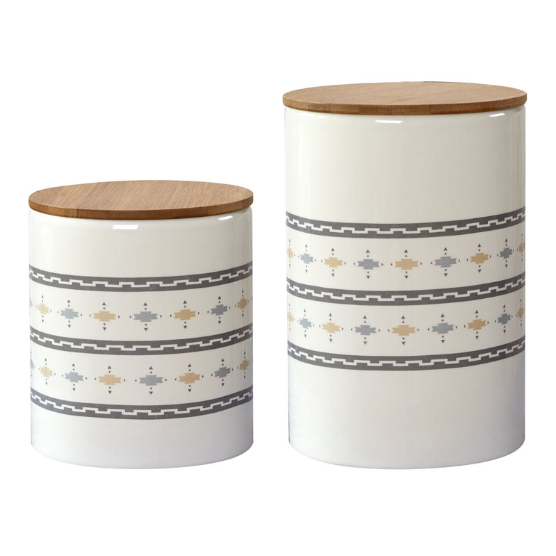 Ceramic / Porcelain Canister - Set of 2