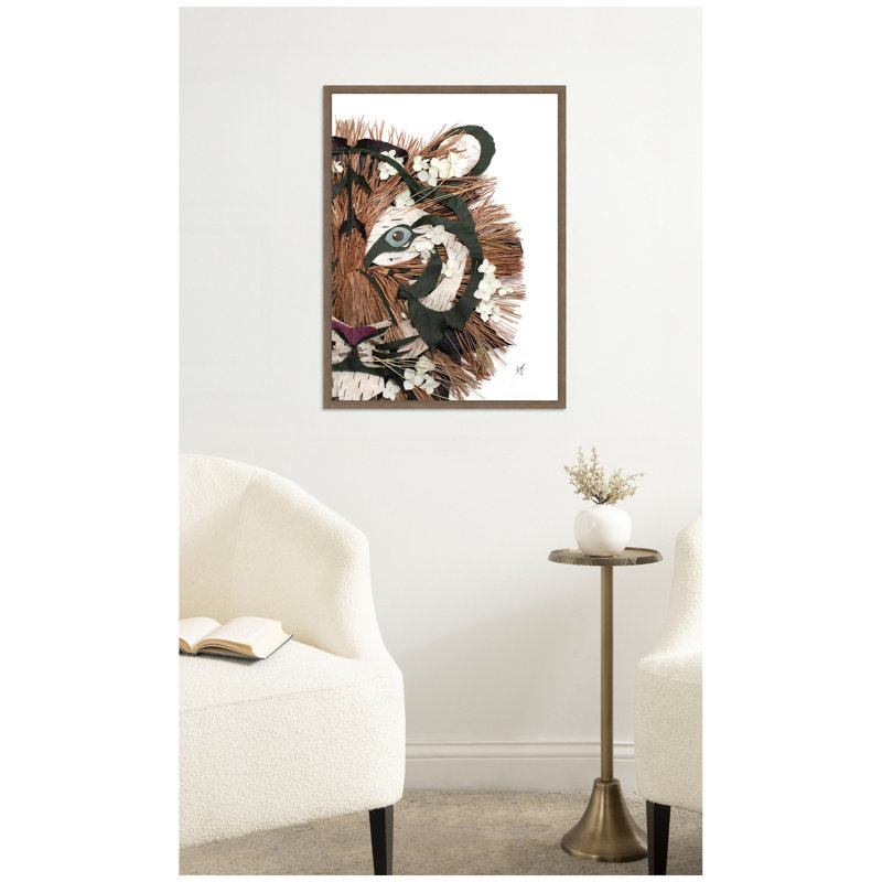 «Tiger» par Madeline Jeppesen, reproduction d'art sur toile encadrée