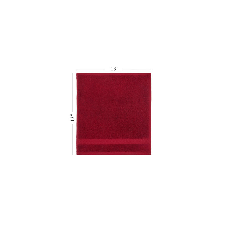 Ozdilek 6-Piece Washcloth Set 13x13 Bath Towels 100% Turkish Cotton, 600 GSM, Soft, Gentle on Sensitive Skin, Multi-Purpose Use, Washable, Reusable, Ideal for Baby Care & Spa 6 Towels