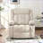 Recliners Power Lift Chair with Extended Footrest, Cup Holders, Side Pockets &amp; Remote | Classic Style | Light Gray | Snowflake Velvet-922864294