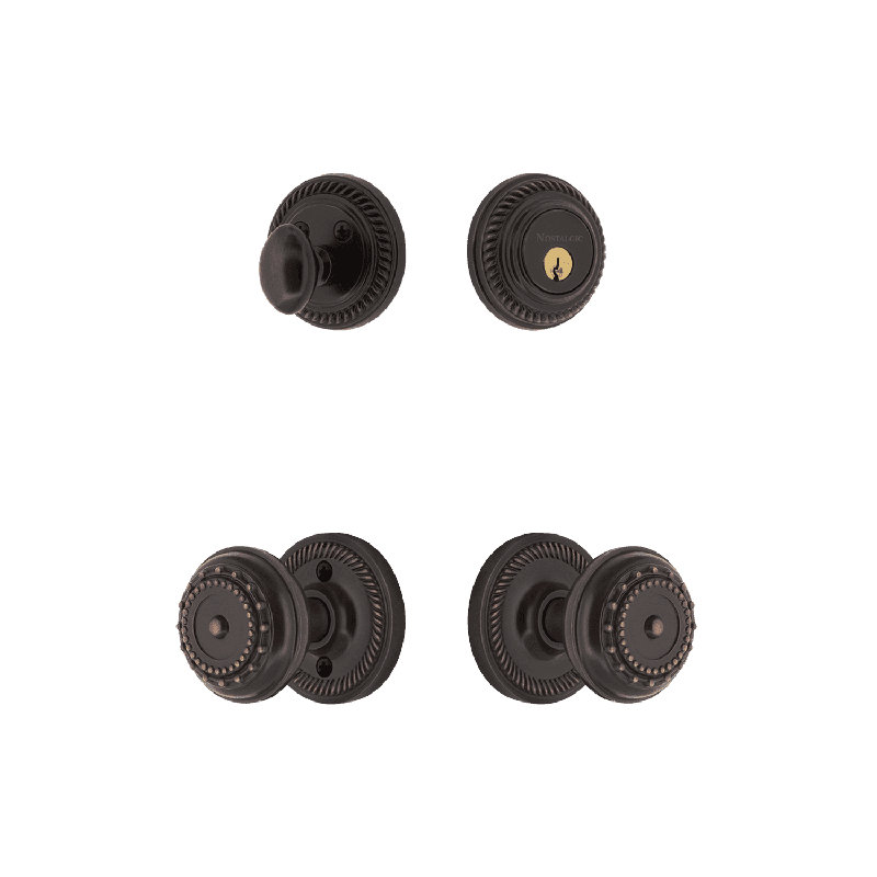 Ensemble de rosette Nostalgic Warehouse, Bronze intemporel, 2.75
