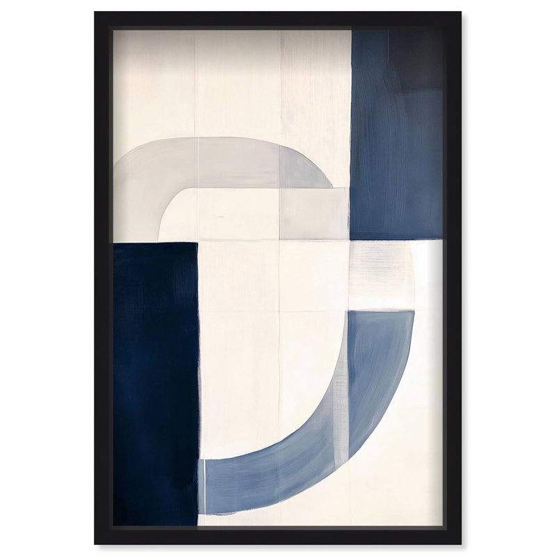 Oliver Gal Sunset Serenity V Abstract - Luxury Shadowbox Framed Wall Art, 37.5" H x 25.5" W, Black
