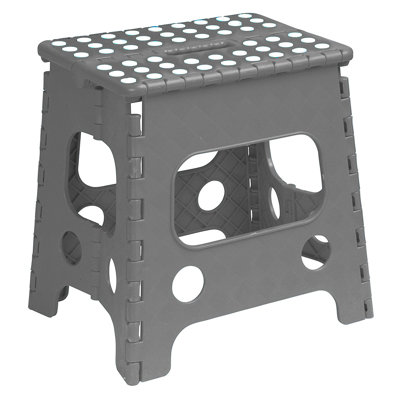 1 - Step Plastic Lightweight Folding Step Stool