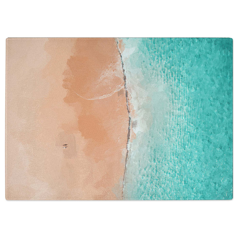 Tempered Glass Cabo San Lucas Beach Mexico Chopping Board, 28.5 cm W x 20 cm L