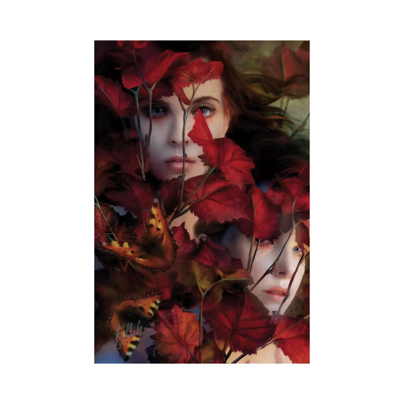 Just The Wind In The Trees by Bente Schlick - Wrapped Canvas Print, 20.32 cm H x 30.48 cm W