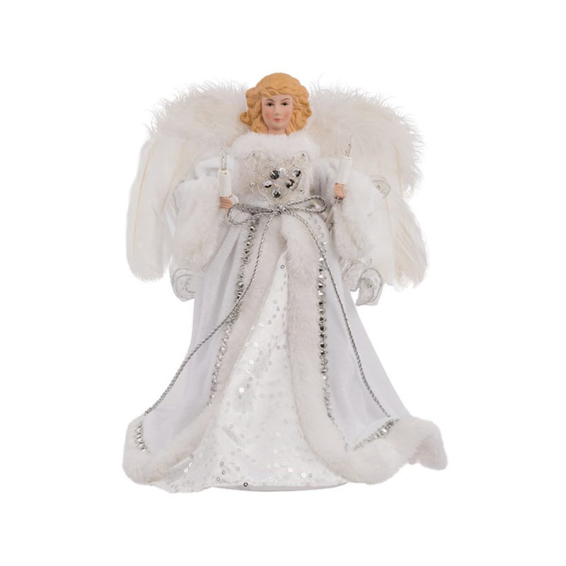 12'' Fabric Christmas Lighted Tree Topper