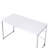 Tennos Writing Desk, White & Chrome Finish