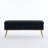 Velvet Storage Ottoman Bench Modern Bedroom End of Bed Bench with Gold Legs-237618288-237985596