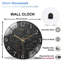 Horloge murale horloge murale en verre 12 po