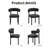 Modern Upholstered Faux Leather Dining Chairs with Curved Backrest and Metal Legs (Set of 2)-114982711-114982712