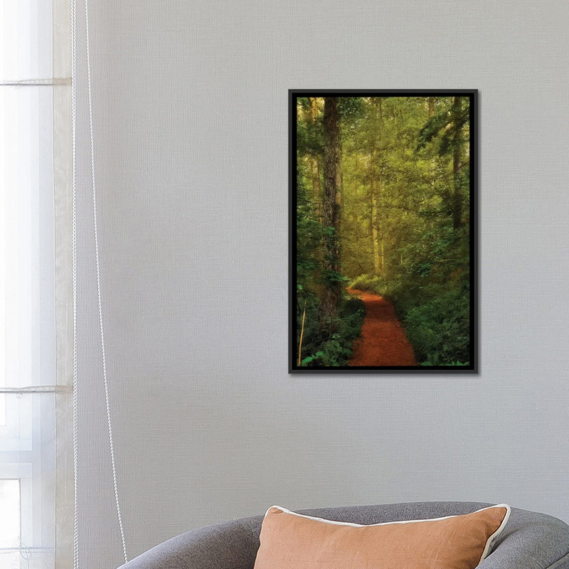 « conte path », reproduction de photo sur toile, H 26 po x l 18 po x P 1,5 po, Toile avec cadre noir, Pas de tapis