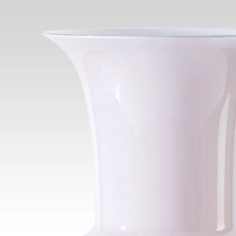 Venini Opalino Vase, 16.54" H x 7.87" W x 7.87" D, Purple