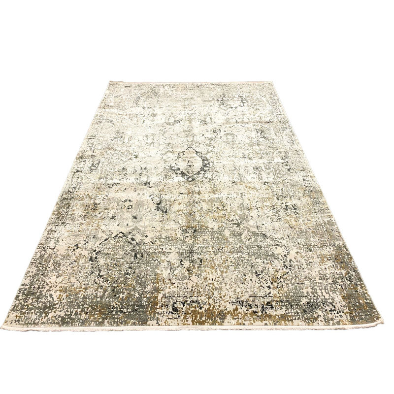 Tapis turc doré et gris 7 x 7 x 7