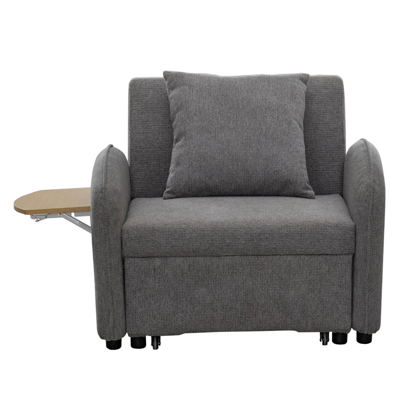Chaise convertible simple, Gris