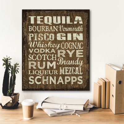 'Liquor Sign 2' by Erin Clark Canvas Wall Art, 12" x 16"