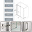 Porte de douche l 56 po x H 74 po-100307092