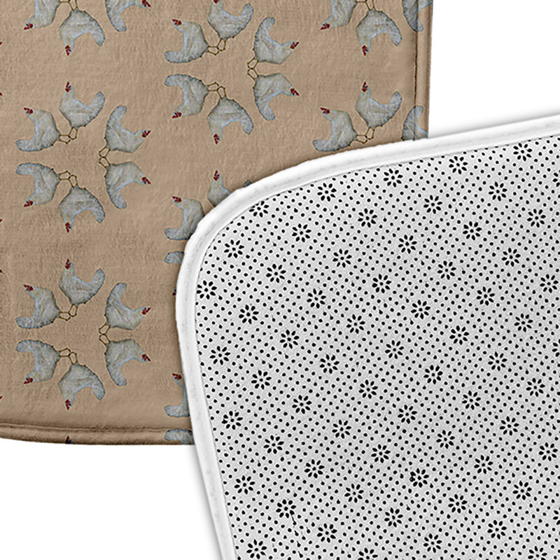 Tapis de bain Funky Junky, L 21 po x L 34 po, Brun