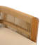 Ensemble de salle à manger d'extérieur avec table en bois d'acacia et 4 chaises, coussins lavables et imperméables, plateau à lattes pour patio, beige