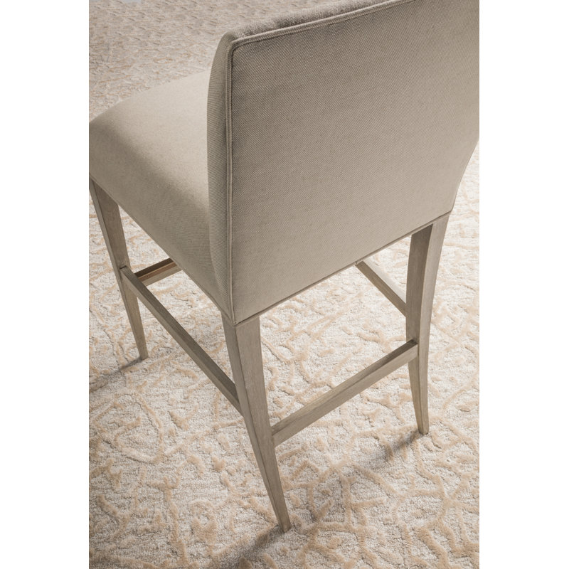 Cohesion Madox Upholstered Low Back Stool, Bar Stool (30.5" Seat Height), Antico