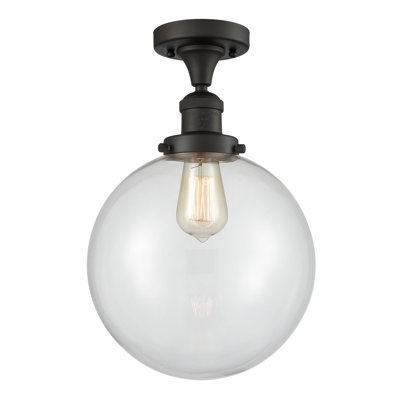 Clementina Glass Semi Flush Mount