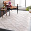 Tapis géométrique beige / ivoire Abisoye-1488856136